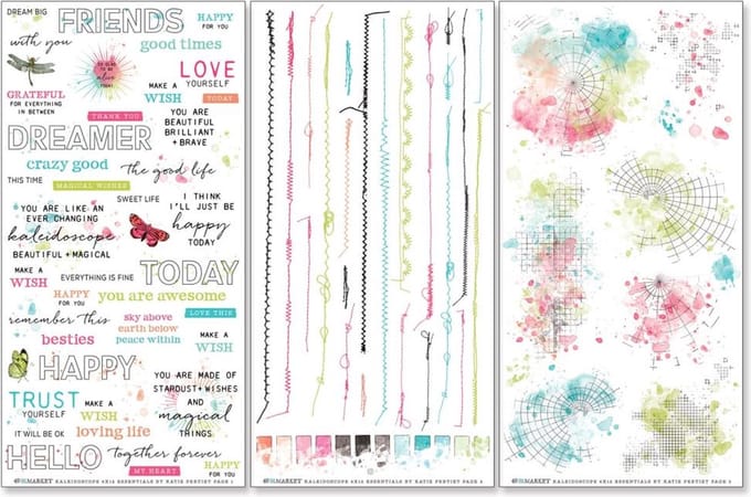 49 And Market - Kaleidoscope Rub-On Transfer Set