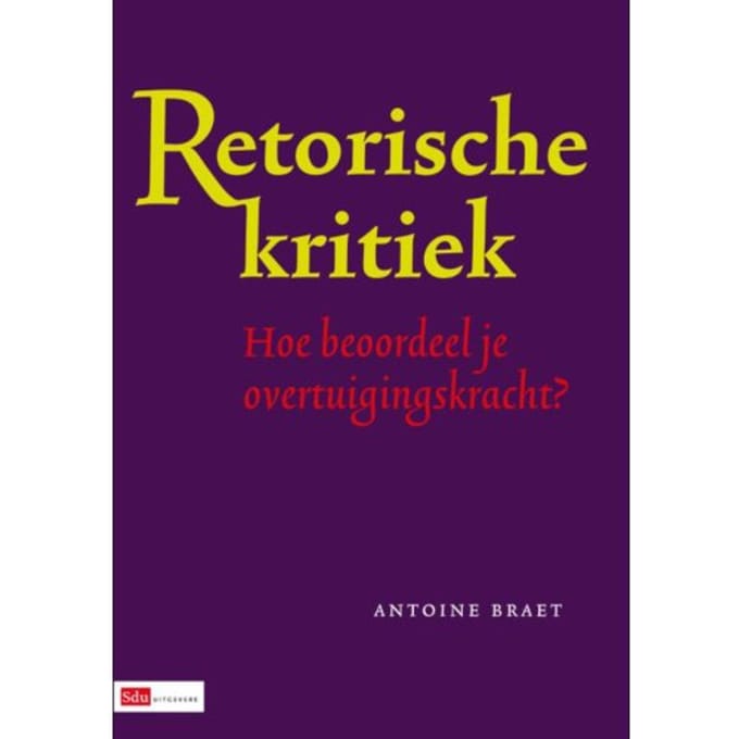 Retorische Kritiek - A. Braet