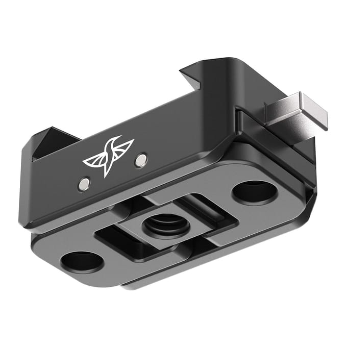Aluminium Snelkoppelingsadapterbasis met Montageplaat Magnetische Actiecamera Mount Universele 1/4-inch Interface zwart
