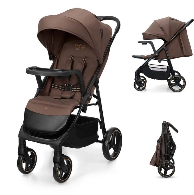 Kinderkraft TRIG 3 - Buggy - Met Tray Voor Snacks en Speelgoed - Tot 25 kg - Bruin