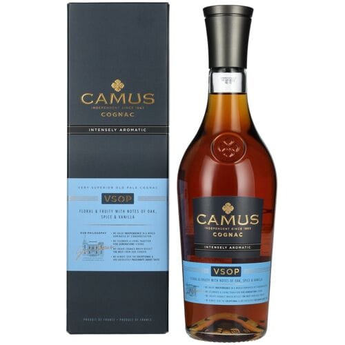 Camus Cognac Camus VSOP Intensely Aromatic Cognac 40% Vol. 0,7l in geschenkverpakking