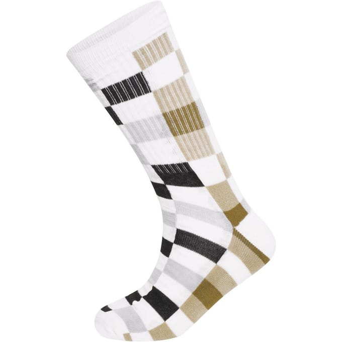 Dare 2B Henry Holland Checkerboard Socks voor volwassenen (pak van 2) (Wit)