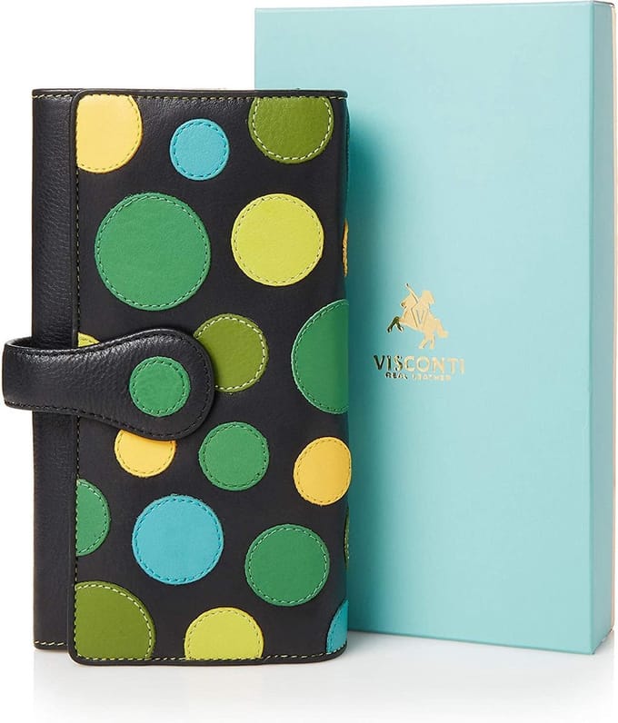 Visconti Polka leder Portemonnee - P2 lily