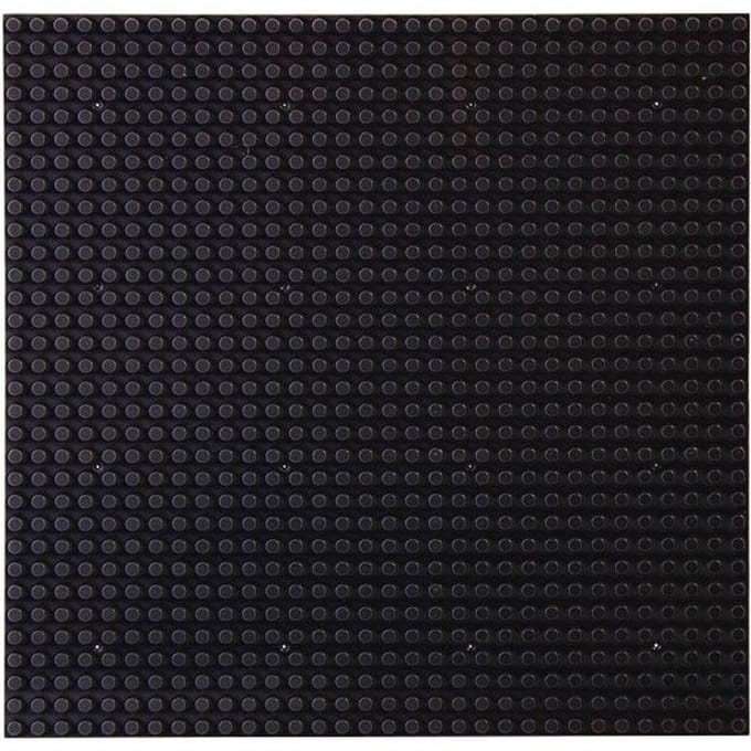jouet briques enfant 25.5*25.5cm 32x32 Plaque de base Briques de construction intemporelles PLAQUE DE BASE black