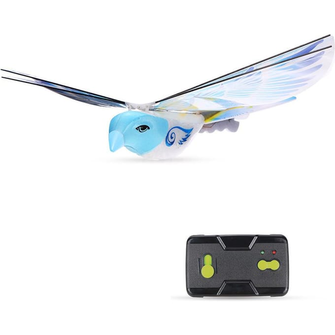 TECHBOY 98083 + 2,4 GHz télécommande authentique e-bird papillon oiseau volant RC jouets bleu