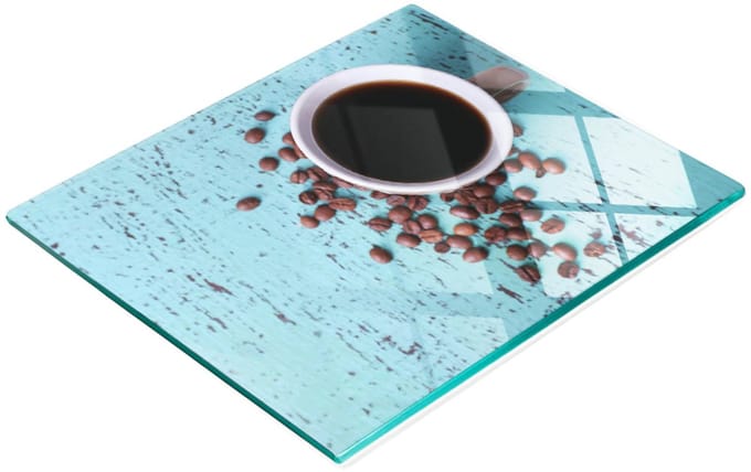 Gehard multifunctioneel decoratief bord van glas, koffiezwart, 60x52 cm