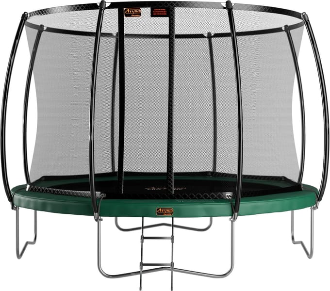 Avyna Opbouw Trampoline Ø365 cm – Inclusief Veiligheidsnet – Groen – Premium Kwaliteit
