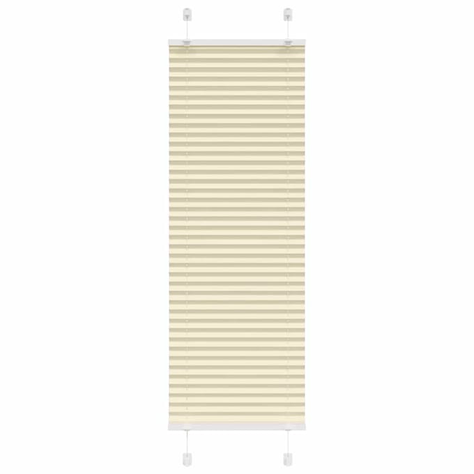 vidaXL - Plissé - rolgordijn - 40x100 - cm - stofbreedte - 39,4 - cm - polyester - crème