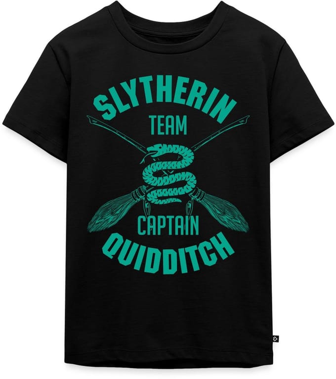 Harry Potter Slytherin Team Captain Quidditch Premium T Shirt Kinderen