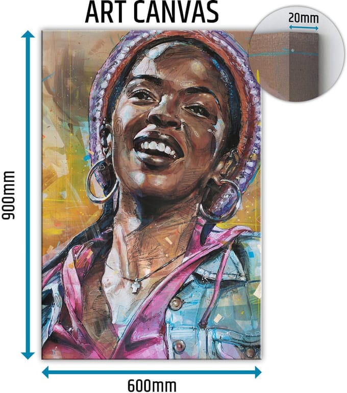 Lauryn Hill canvas 60x90 cm
