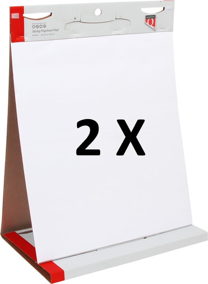 2 x Tafelflipover Quantore - 50x58,5cm - 20vel