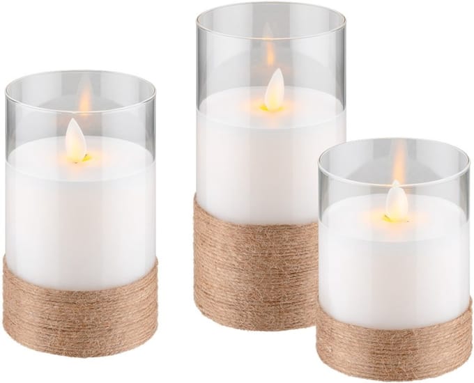 Goobay 60343 elektrische kaars 0,03 W LED Beige, Transparant, Wit