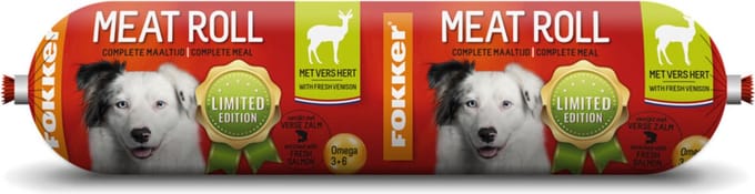 Fokker Meat Roll Hert - Zalm 800 gr
