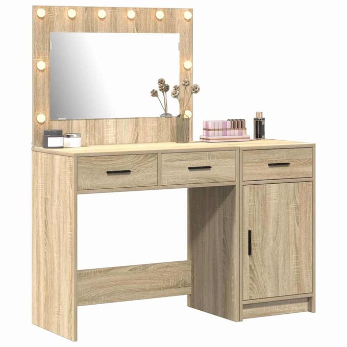 vidaXL - Kaptafel - 2 - st - Bruin - 40 - x - 41 - x - 75 - cm - Bewerkt - hout