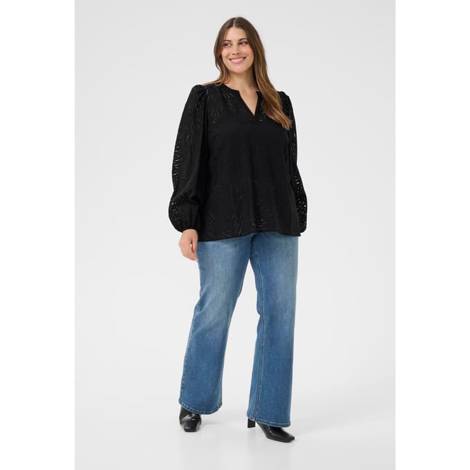 Damesblouse met lange mouwen KAFFE Curve Vianna