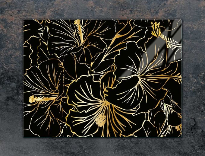 TMK ArtDeko - Snijplank - 70x52 cm - Bloemen