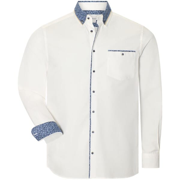 Babista herren Overhemd - 41/42 - wit - Plus Size