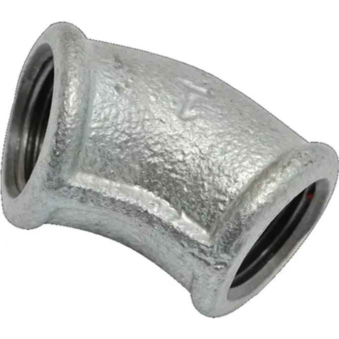 Sanivesk Galva Knie 45° 1/2"fx1/2"f