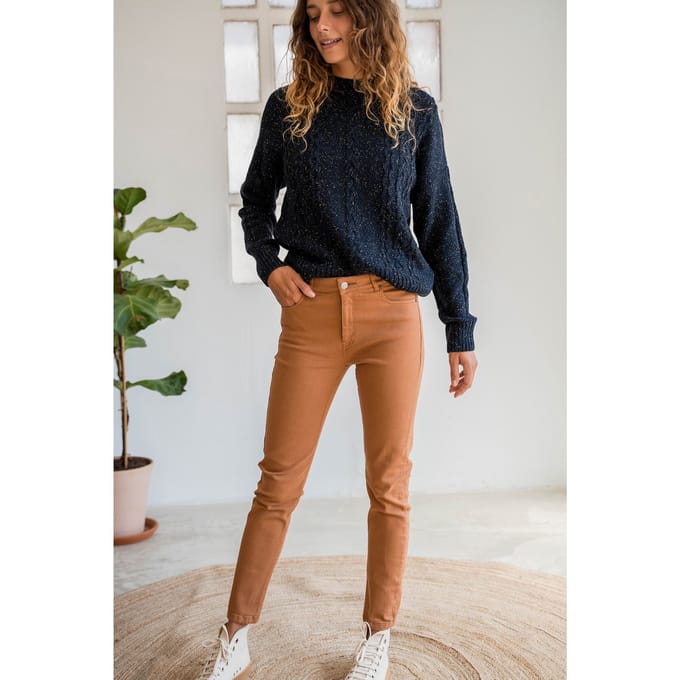 TWOTHIRDS Cleopha - Caramel Taglia: 36 | Jeans Slim Fit Outlet | Donna | Marrone