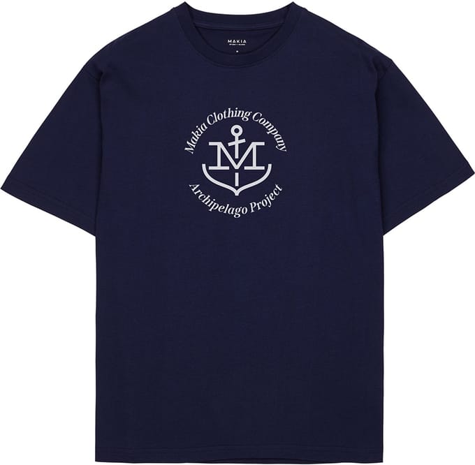 Makia A-project T-shirt Met Korte Mouwen Blauw L Man