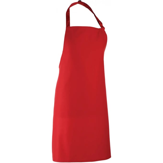 Schort/Tuniek/Werkblouse Unisex One Size Premier Red 65% Polyester, 35% Katoen