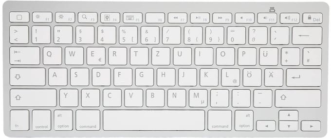 Bluetooth-toetsenbord Ultraslank Draagbaar Universeel Stil Draadloos - Duits Toetsenbord voor IOS Android Windows - Desktop Laptop Surface Tablet Smartphone .