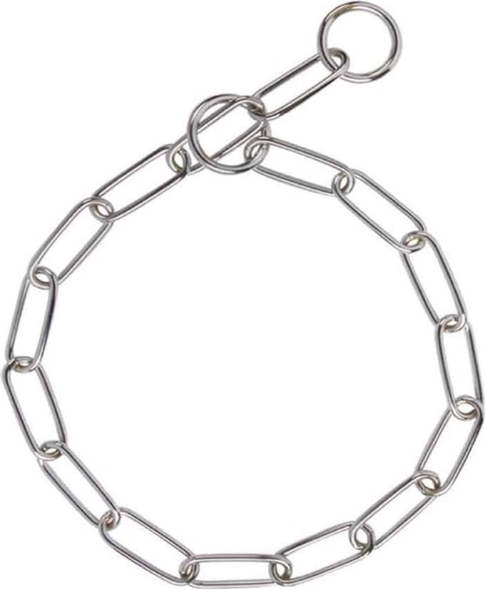 Correctieketting lange ovale schakel - Verchroomd - 3mm x 54cm