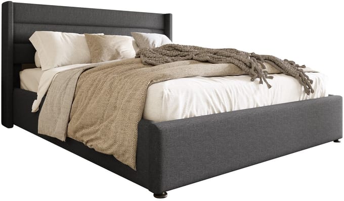 Boxspring - 160x200cm - Linnen - Opbergruimte
