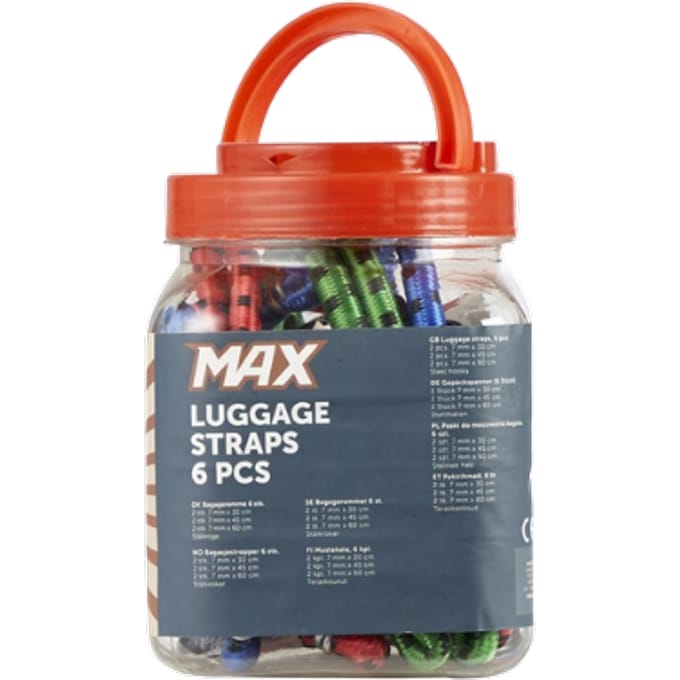 Max Bagageriemen - 6 stuks