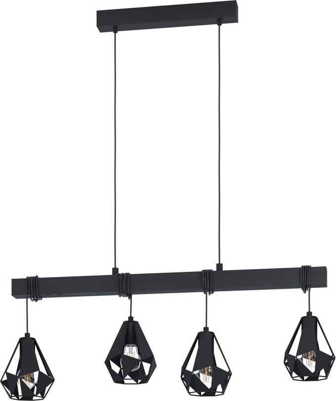 EGLO Townshend 7 Hanglamp - E27 - Zwart