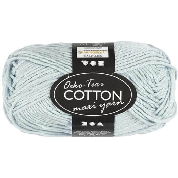 Creativ Company Cotton yarn Size 8/8 L: 80-85 M Soft Blue - 50gr.