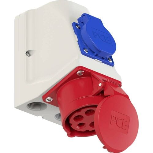 PCE 9215-6 CEE-wandcontactdoos 16 A 5-polig 400 V 1 stuk(s)