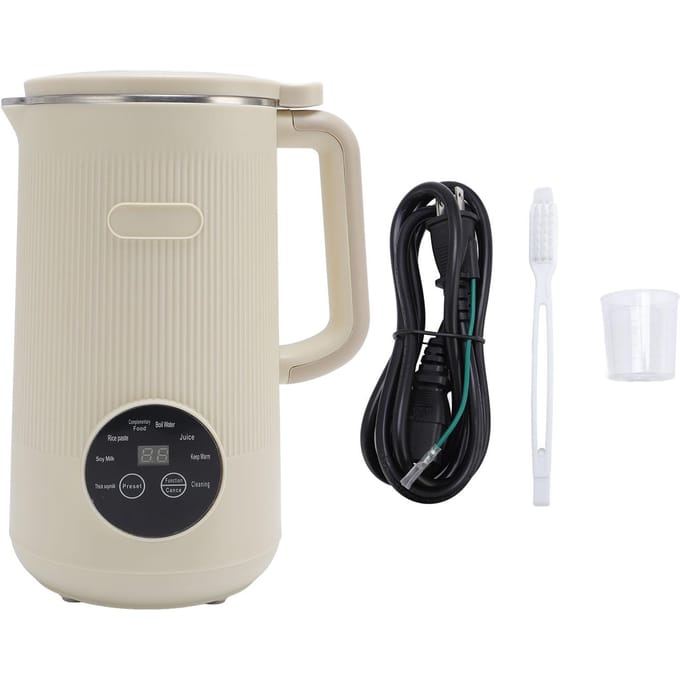 1200ml Notenmelkmaker Timer Automatische Reiniging Geïsoleerde Multifunctionele Sojamelk Machine voor L beige