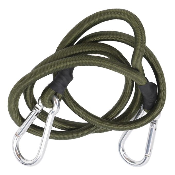 120cm Bungee Koorden met Haken Heavy Duty Riemen Elastische Rubber Koorden voor Kamperen Vissen gray