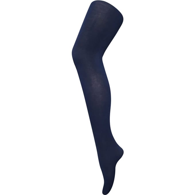 Dames 80 denier ondoorzichtige effen gekleurde panty's - Marine