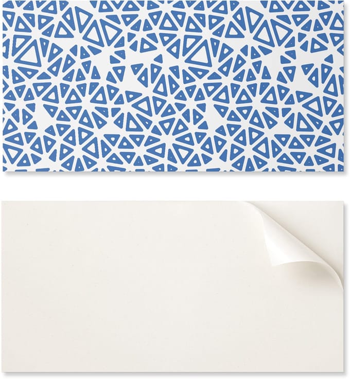Esthetisch vinylbehang met print, 100x50 cm, abstract driehoekspatroon