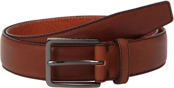 bugatti Leren Riem Men´s Cow Leather Belt 3.5 W85 Brandy Terracotta