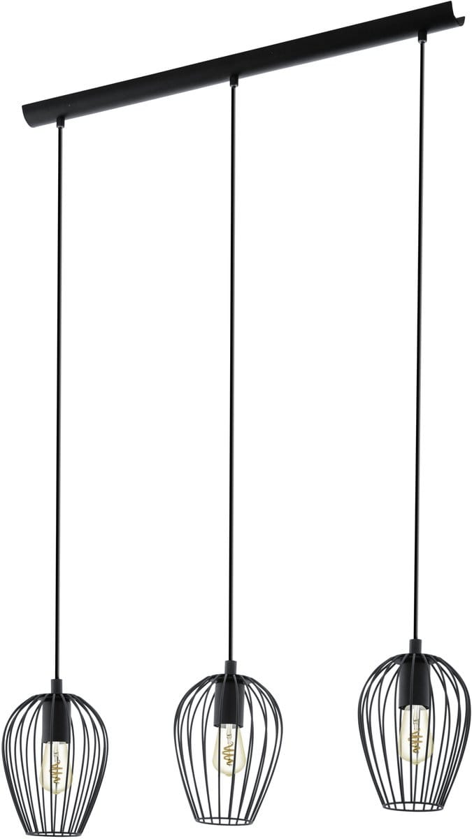 EGLO Newtown Hanglamp - E27 - 70 cm - Zwart