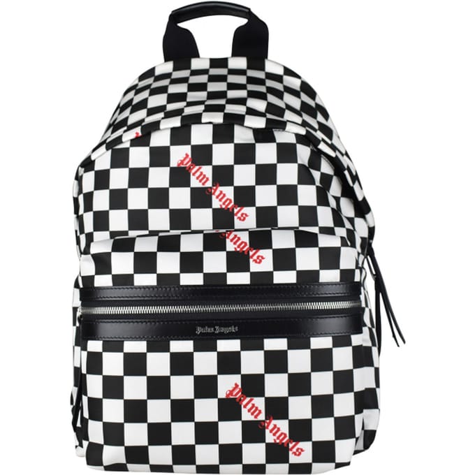 Palm Angels Checkerboard Rugzak Wit