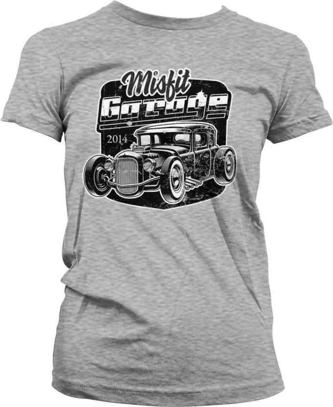 Misfit Garage Dames Tshirt -S- Rod Grijs