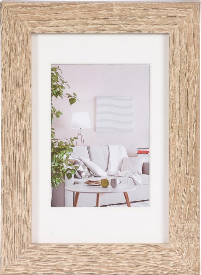 Fotolijst - Henzo - Modern - Fotomaat 10x15 cm - Lichtbruin