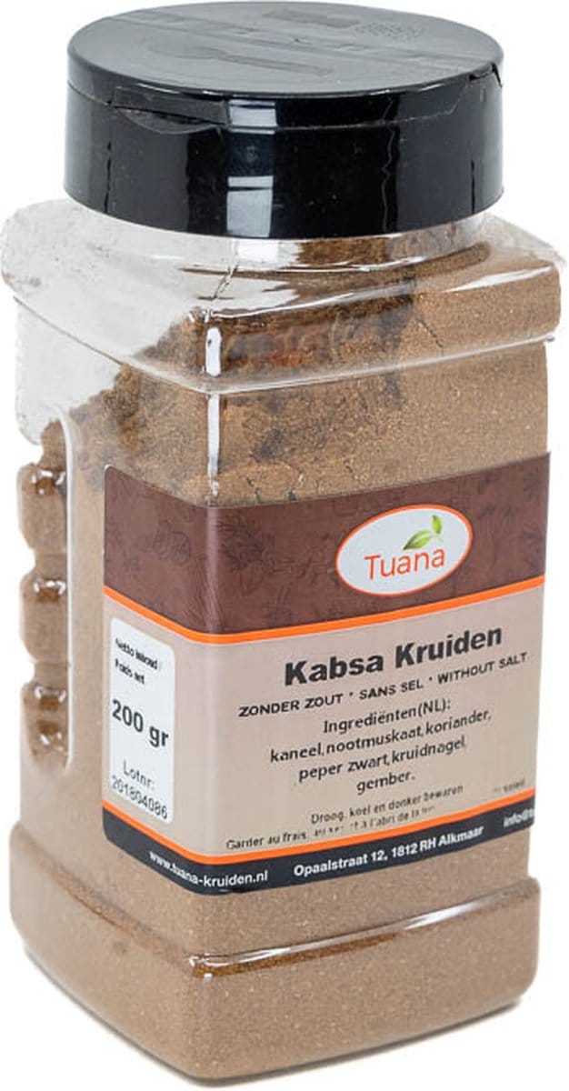 Tuana Kruiden - Kabsa Kruiden - Strooibus 120 Gram - Tuanashop - MP-K-0001