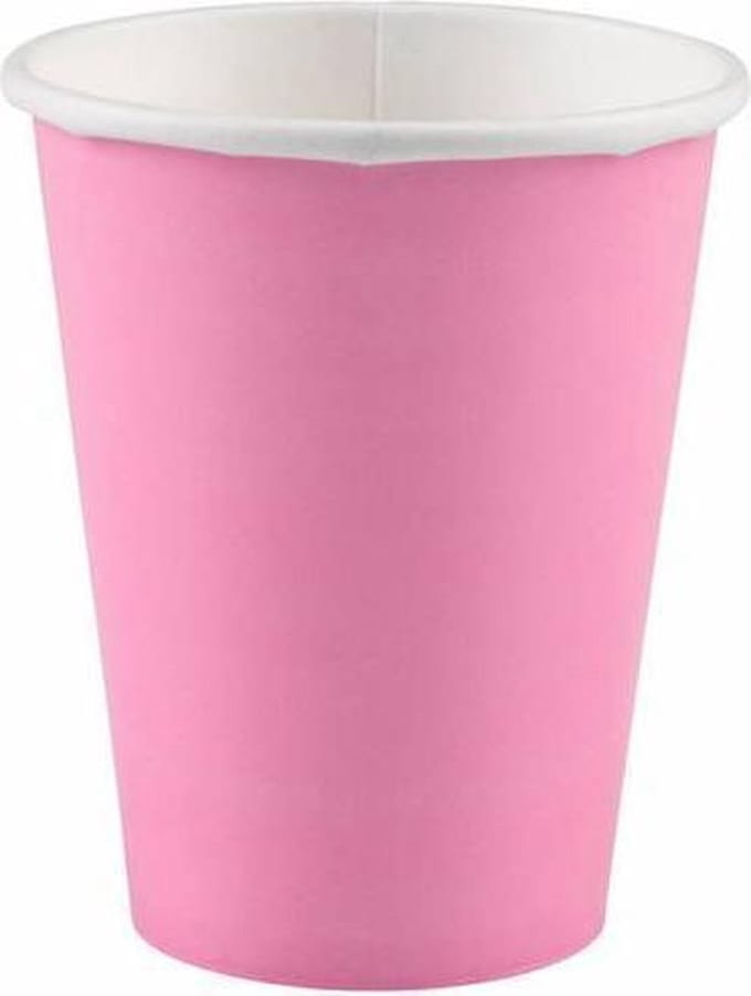 Bekers Lovely Pink 25cl (8st)