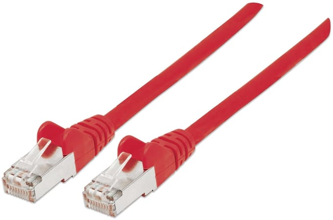 Intellinet - 736879 -10m - Cat6A - netwerkkabel - S/FTP - (S-STP) - Rood