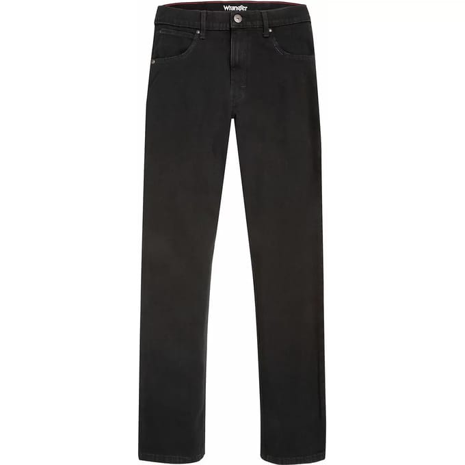 WRANGLER STRAIGHT BLACK RINSE REGULAR JEANS-HEREN
