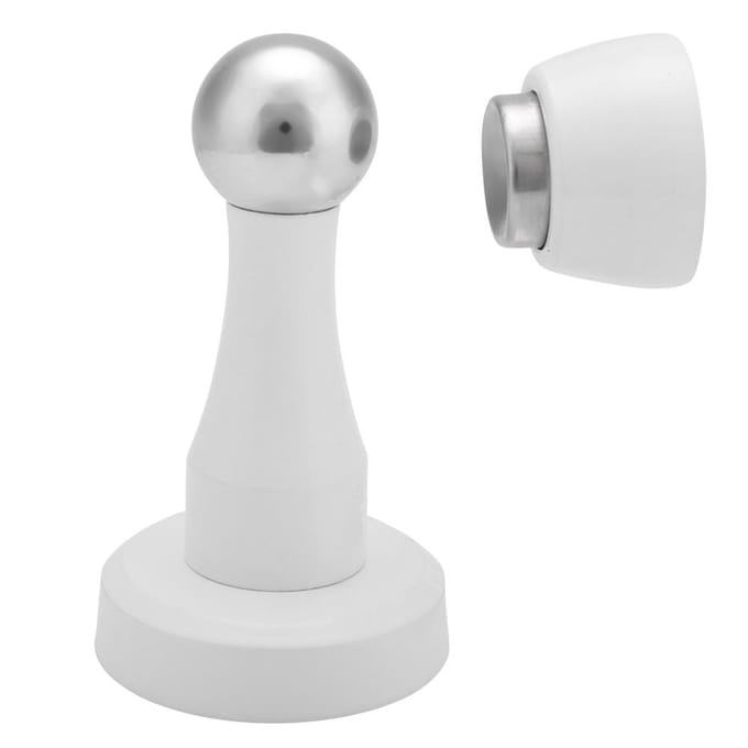 1 Set Roestvrij Staal Sterke Magneet Deurstopper Houder Solide Magnetische Deurvanger Accessoires White