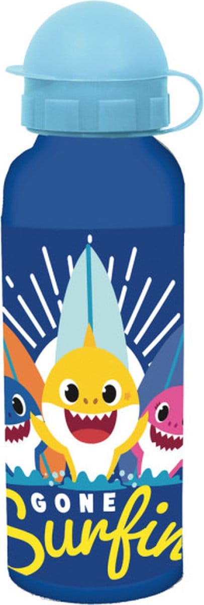 Baby Shark Aluminium Drinkfles - 520 ml. - Blauw