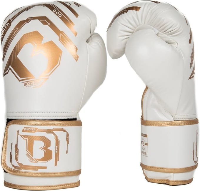 Booster Kids Elite V2.2 Bokshandschoenen Wit Goud 10oz