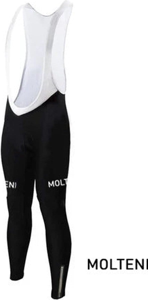 Lange Wielerbroek Molteni Zwart - REDTED - S
