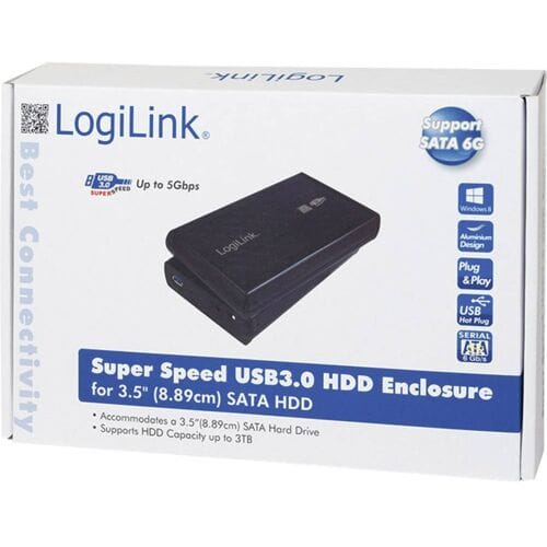 LogiLink UA0107 3,5 harde schijf behuizing 3.5 inch USB-A 3.2 Gen 1